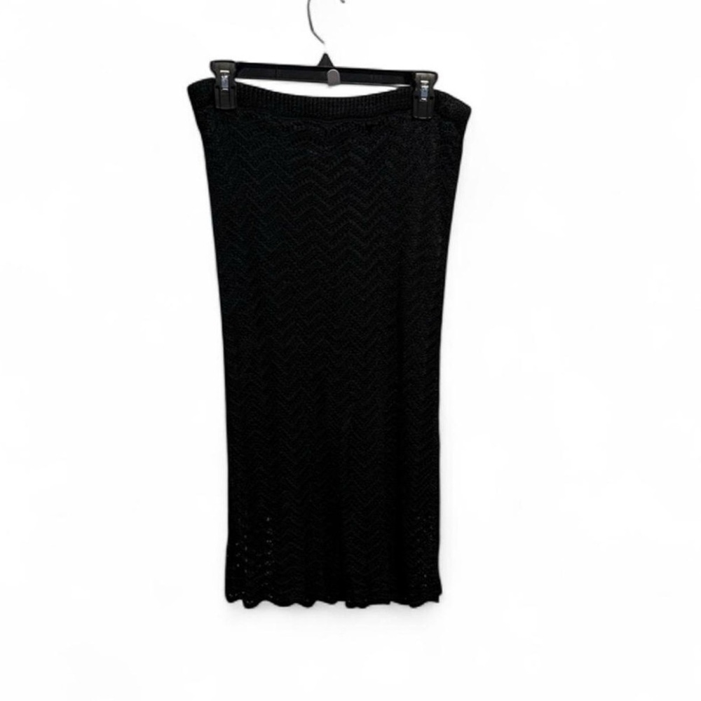 Alfani Black Crochet Skirt